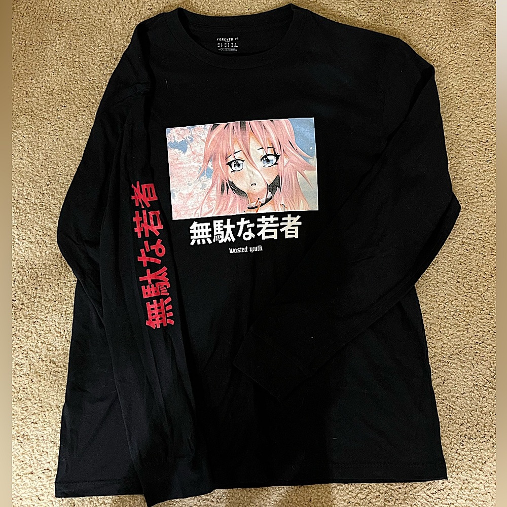 Black Forever 21 long sleeve, size large .!